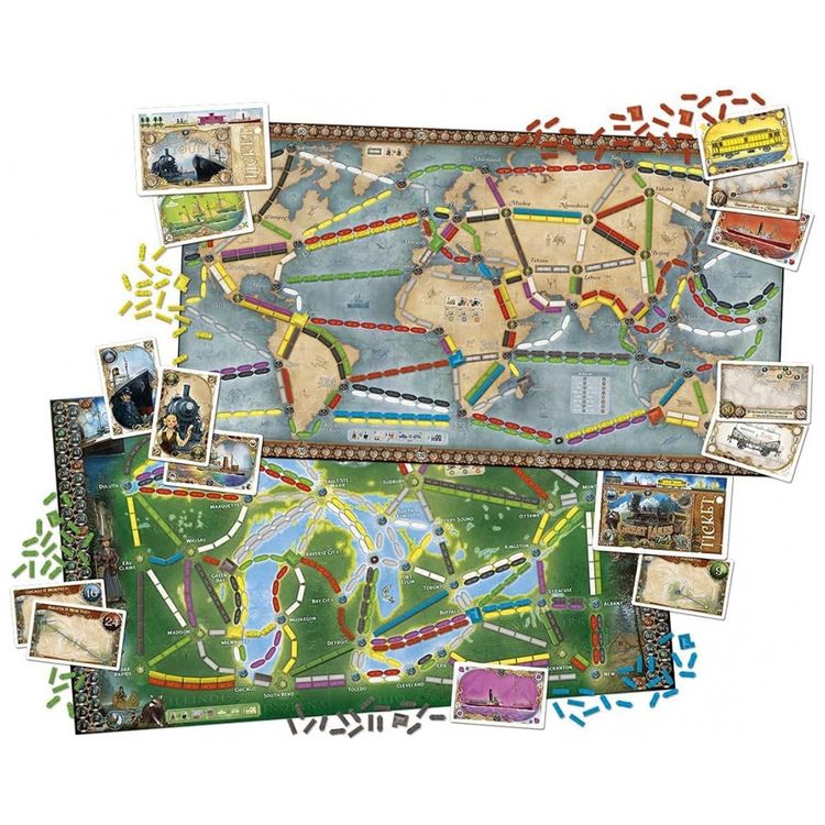 Ticket-to-Ride-Rails-Sails-Jogo-de-Tabulheiro-Divertido-para-foto-4