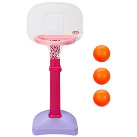 Conjunto-de-Basquete-com-Altura-Ajustavel-e-3-Bolas-LITTLE-foto-0