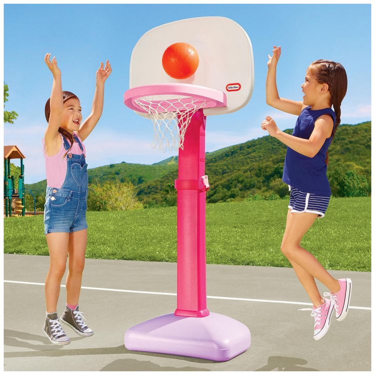 Conjunto-de-Basquete-com-Altura-Ajustavel-e-3-Bolas-LITTLE-foto-1