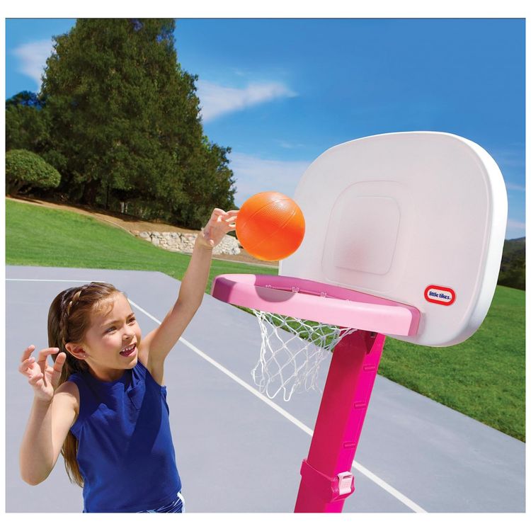 Conjunto-de-Basquete-com-Altura-Ajustavel-e-3-Bolas-LITTLE-foto-4