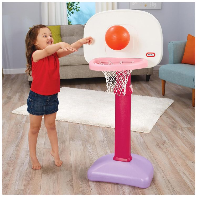 Conjunto-de-Basquete-com-Altura-Ajustavel-e-3-Bolas-LITTLE-foto-5