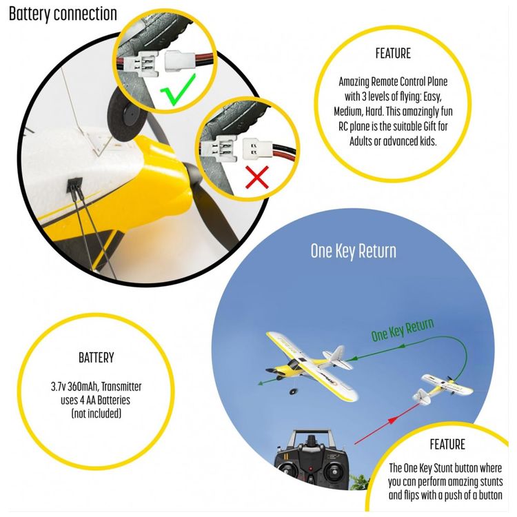 Top-Race-TR-C385-Aviao-de-Controle-Remoto-para-Adultos-com-3-foto-4