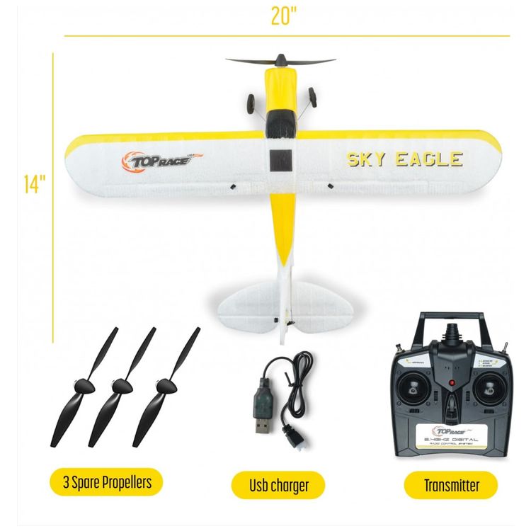 Top-Race-TR-C385-Aviao-de-Controle-Remoto-para-Adultos-com-3-foto-5
