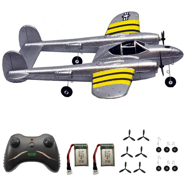 RTF-Aviao-de-Controle-Remoto-2.4G-Design-2CH-Idade-foto-0