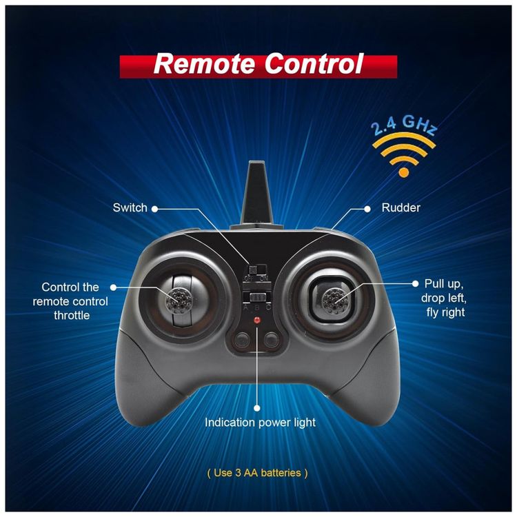 Aviao-de-Controle-Remoto-2.4G-Design-3CH-Idade-Recomendada-foto-5