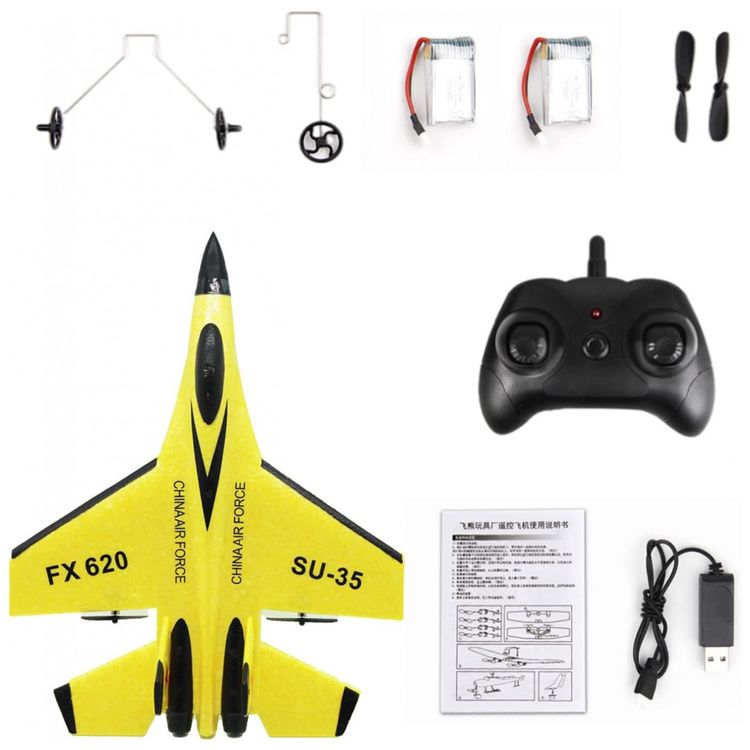 SU-35-Aviao-de-Controle-Remoto-2.4G-Design-2CH-Idade-foto-3
