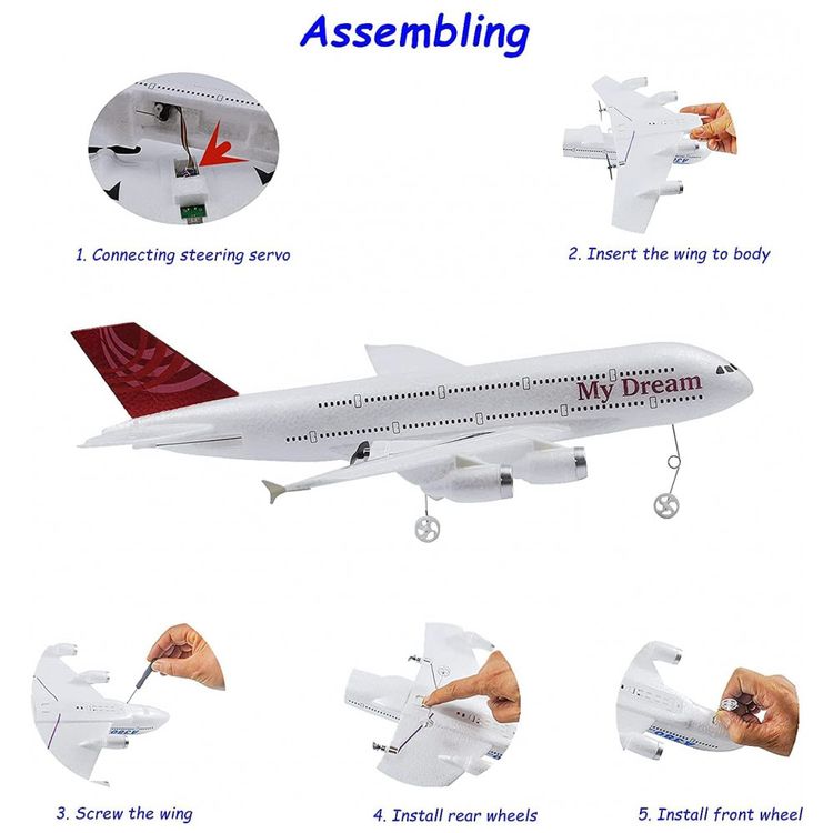 Aviao-de-Controle-Remoto-2.4G-Design-3CH-Idade-Recomendada-foto-1