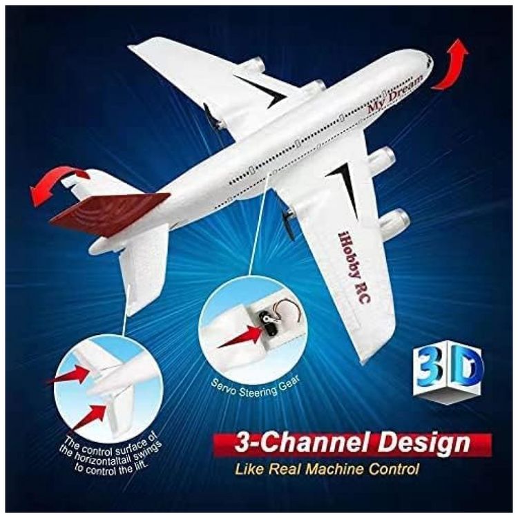 Aviao-de-Controle-Remoto-2.4G-Design-3CH-Idade-Recomendada-foto-3