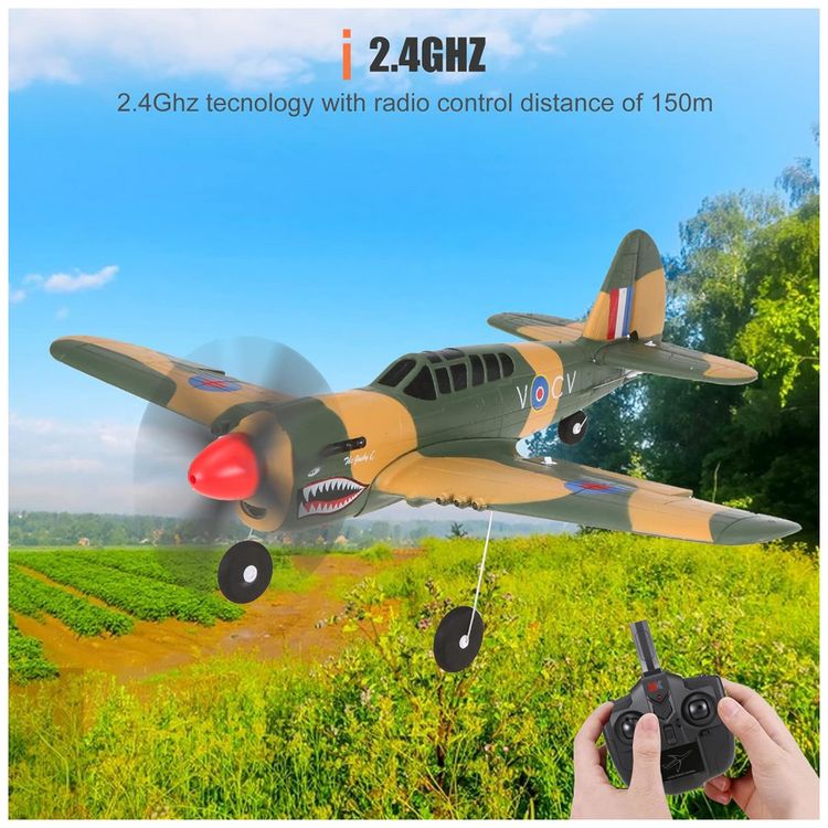 A220-P40-Aviao-de-Controle-Remoto-2.4G-Design-4CH-Idade-foto-2