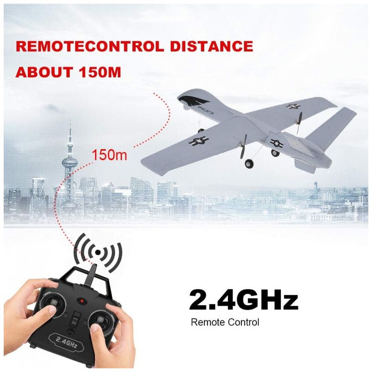 Z51-Aviao-de-Controle-Remoto-2.4G-Design-2CH-Idade-foto-2