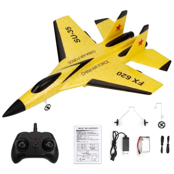 Fmingdou-SU-35-Aviao-de-Controle-Remoto-2.4G-Design-2CH-foto-0