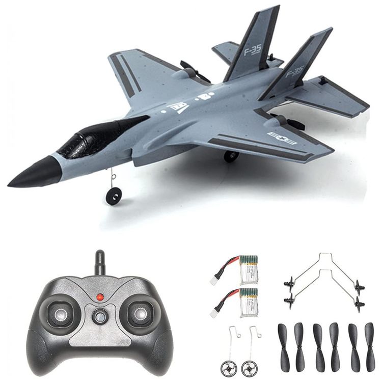 Aviao-de-Controle-Remoto-F35-2.4G-Design-2CH-Idade-foto-1