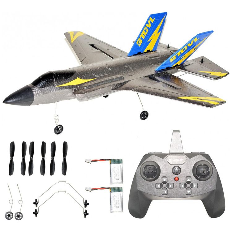 Aviao-de-Controle-Remoto-F35-2.4G-Design-4CH-Idade-foto-0