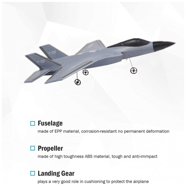 Aviao-de-Controle-Remoto-F35-2.4G-Design-2CH-Idade-foto-4