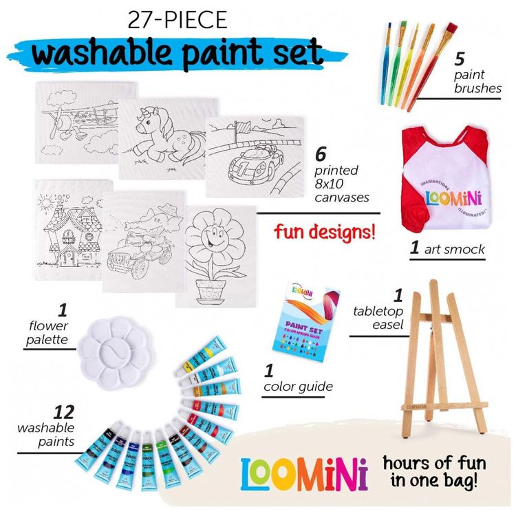 Kit-de-Pintura-Conjunto-Artistico-com-27-Pecas-Inclui-12-foto-1