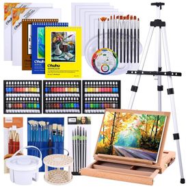 Kit-de-Pintura-Conjunto-Artistico-com-128-Pecas-Inclui-72-foto-0