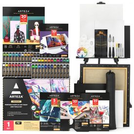 Kit-de-Pintura-Conjunto-Artistico-com-60-Pecas-Inclui-48-foto-0