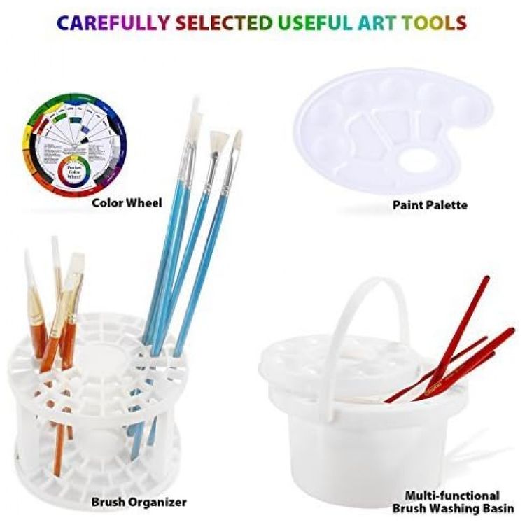 Kit-de-Pintura-Conjunto-Artistico-com-128-Pecas-Inclui-72-foto-4