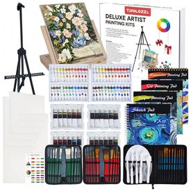 Kit-de-Pintura-Conjunto-Artistico-com-125-Pecas-Inclui-72-foto-0