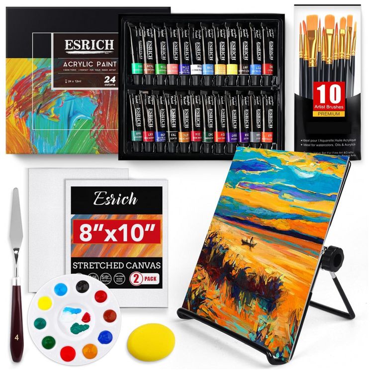 Kit-de-Pintura-Conjunto-Artistico-com-30-Pecas-Inclui-12-foto-1