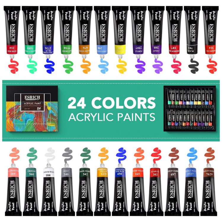 Kit-de-Pintura-Conjunto-Artistico-com-30-Pecas-Inclui-12-foto-2