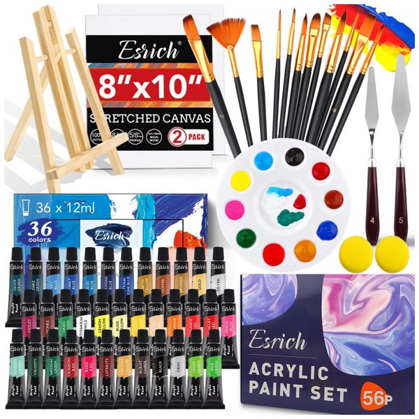 Acrylic-Kit-de-Pintura-Conjunto-Artistico-com-75-Pecas-foto-0