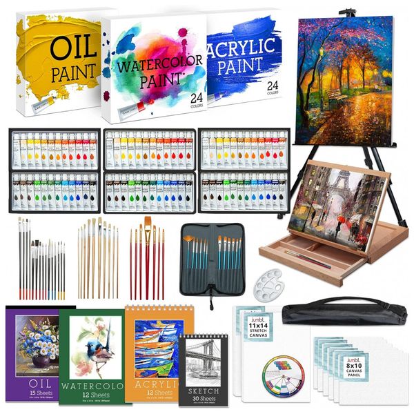 Kit-de-Pintura-Conjunto-Artistico-com-131-Pecas-Inclui-72-foto-0