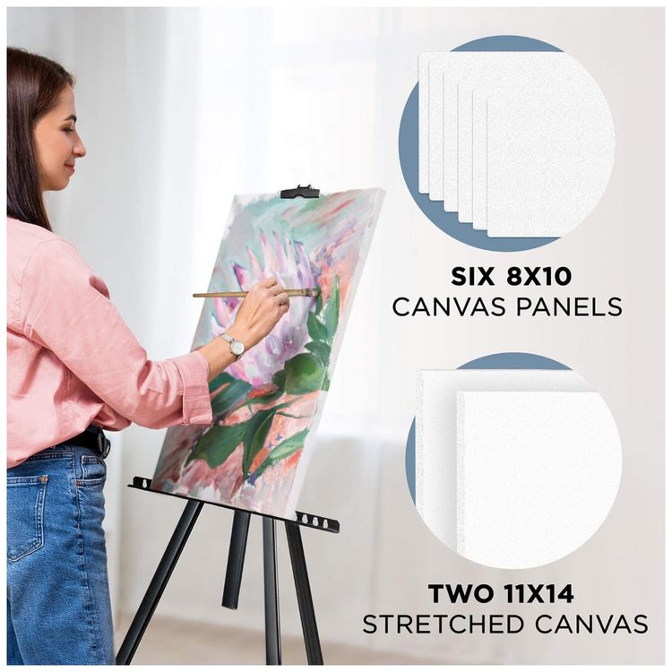 Kit-de-Pintura-Conjunto-Artistico-com-131-Pecas-Inclui-72-foto-2