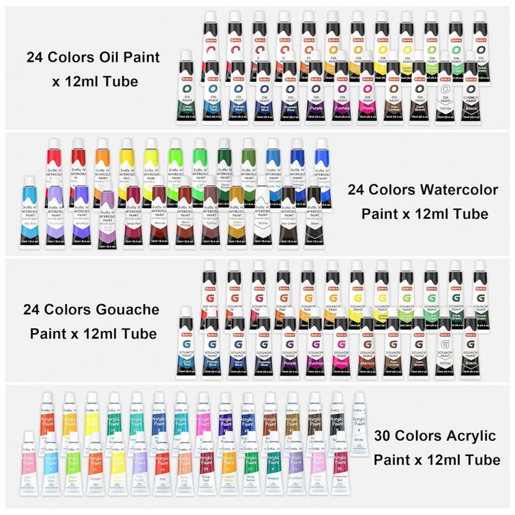 Kit-de-Pintura-Conjunto-istico-com-170-Pecas-Inclui-102-foto-3