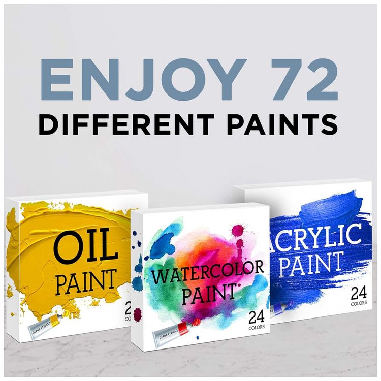 Kit-de-Pintura-Conjunto-Artistico-com-131-Pecas-Inclui-72-foto-5