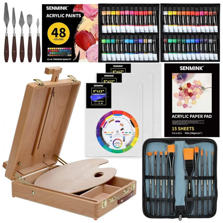 Kit-de-Pintura-Conjunto-Artistico-com-69-Pecas-Inclui-48-foto-0