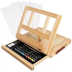 Kit-de-Pintura-Conjunto-Artistico-com-34-Pecas-Inclui-12-foto-0