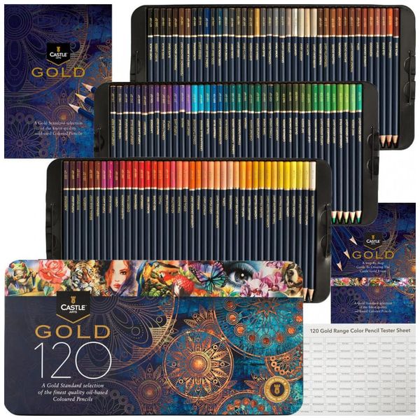 Kit-de-Lapis-Conjunto-istico-com-120-Pecas-CASTLE-ART-foto-0