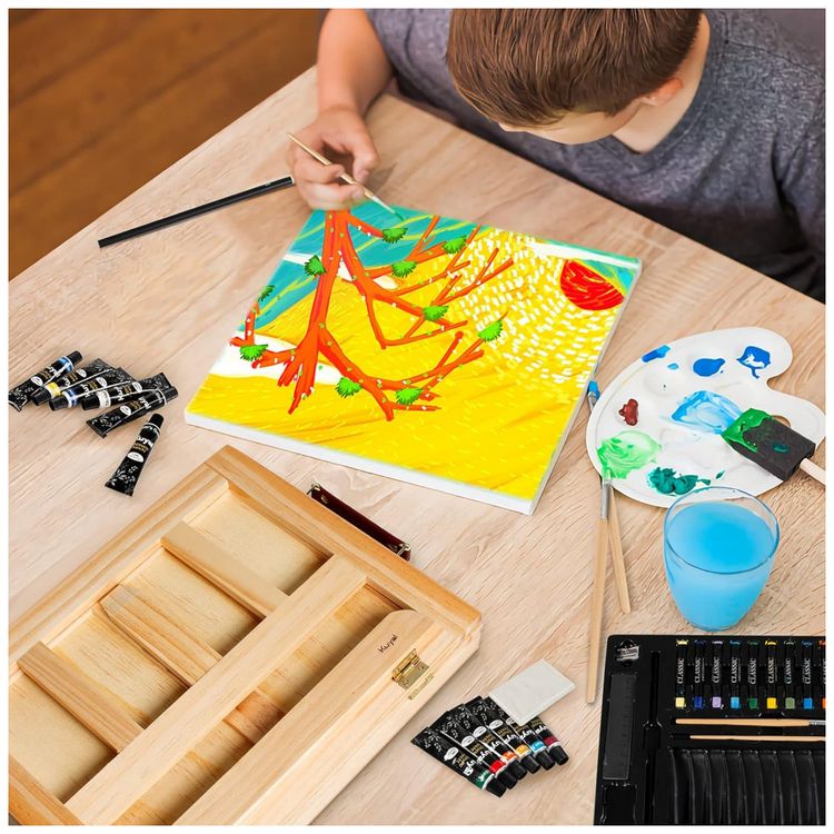Kit-de-Pintura-Conjunto-Artistico-com-34-Pecas-Inclui-12-foto-5