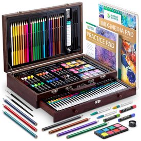 XXL144-Kit-de-Lapis-Conjunto-Artistico-com-144-Pecas-foto-0