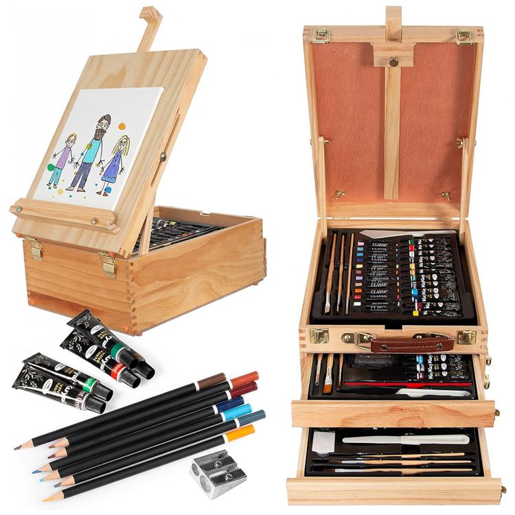 Kit-de-Pintura-Conjunto-Artistico-com-93-Pecas-Inclui-12-foto-4
