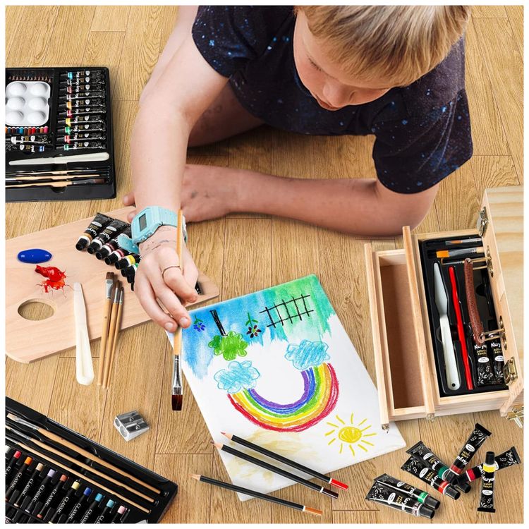 Kit-de-Pintura-Conjunto-Artistico-com-93-Pecas-Inclui-12-foto-5