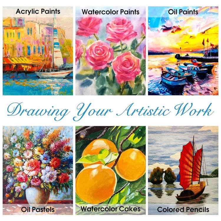 Kit-de-Pintura-Conjunto-Artistico-com-85-Pecas-Inclui-24-foto-4