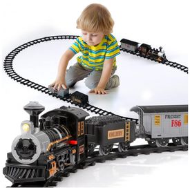 Conjunto-de-Trem-Trenzinho-Eletrico-4-Carros-e-10-Trilhos-foto-0