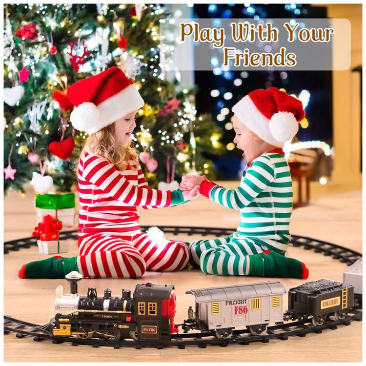 Conjunto-de-Trem-Trenzinho-Eletrico-4-Carros-e-10-Trilhos-foto-1