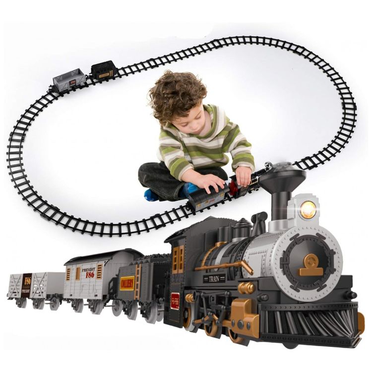 Conjunto-de-Trem-Trenzinho-Eletrico-3-Carros-e-10-Trilhos-foto-0