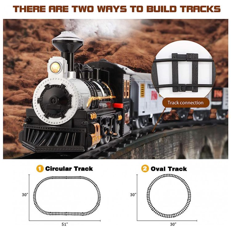 Conjunto-de-Trem-Trenzinho-Eletrico-3-Carros-e-10-Trilhos-foto-1