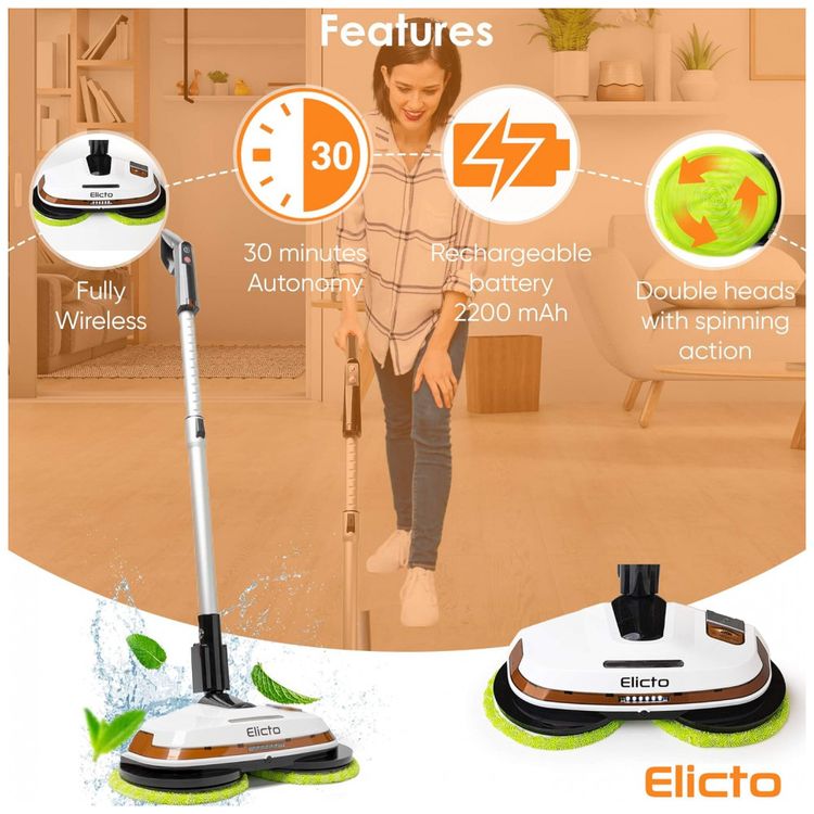 ELICTO-ES530-Esfregao-Mop-Eletrico-sem-Fio-a-Bateria-Tanque-foto-1