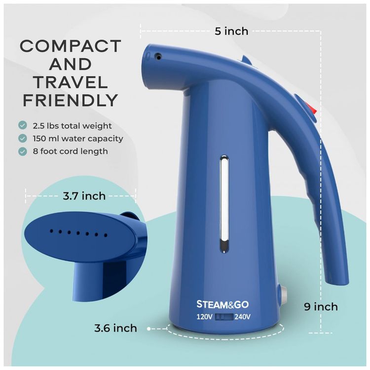 Steam-and-Go-Vaporizador-de-Roupas-Profissional-110V-Azul-foto-2