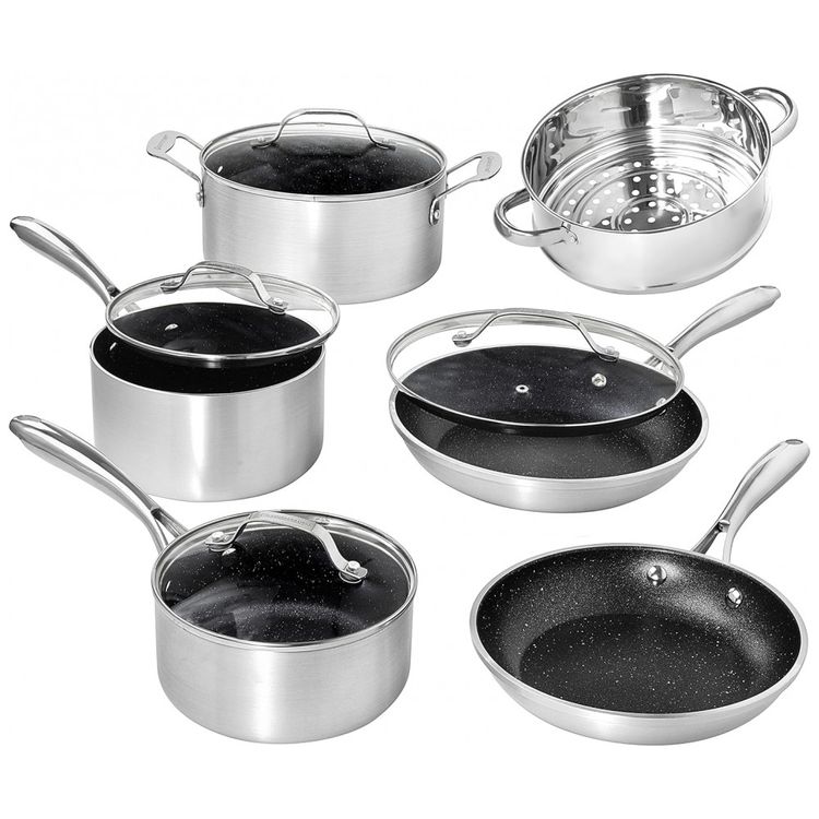 Granite-Conjunto-de-Panelas-e-Frigideiras-Antiaderentes-de-foto-0