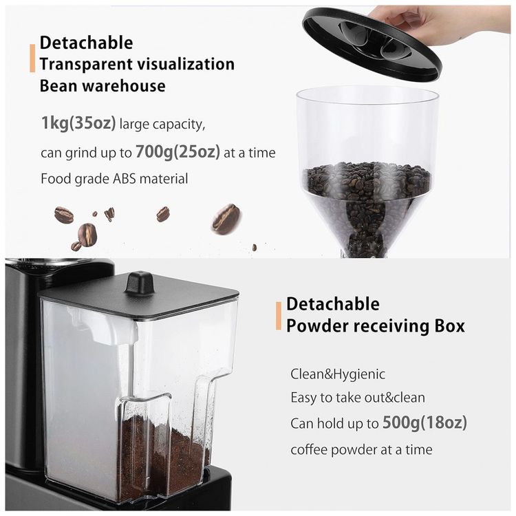 Moedor-de-Cafe-Eletrico-19-Niveis-de-Moagem-ate-1kg-Aco-foto-2
