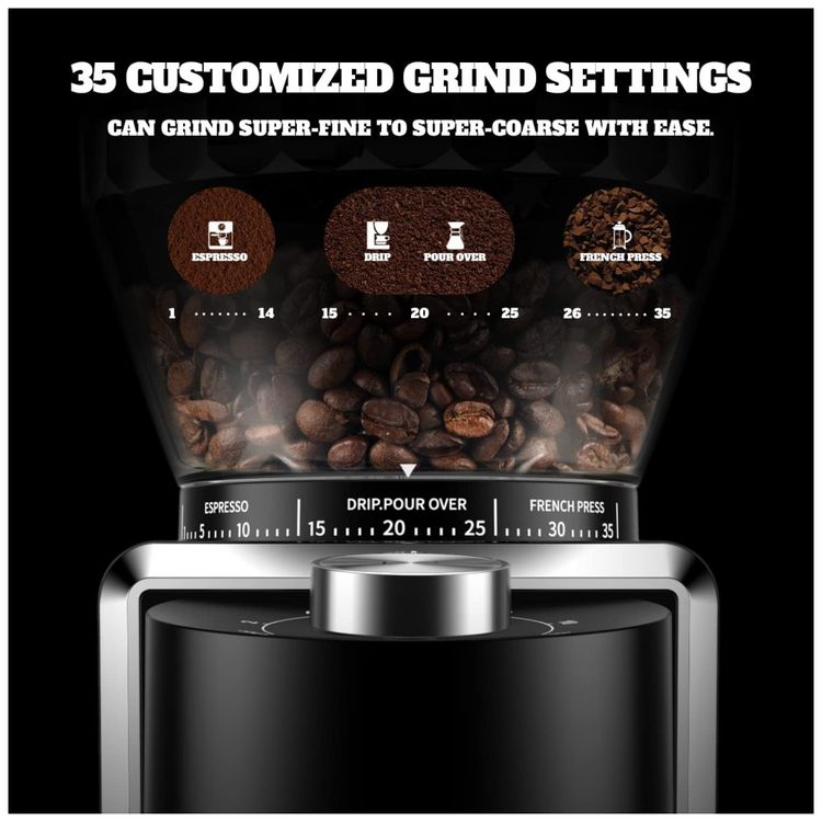 Moedor-de-Cafe-Eletrico-35-Niveis-de-Moagem-ate-100g-Aco-foto-3