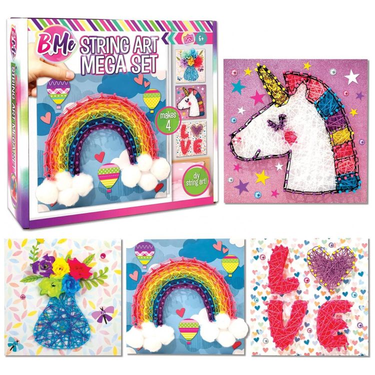 BMe-Kit-Faca-Voce-Mesmo-DIY-4-Quadros-Tema-Unicornio-em-foto-0