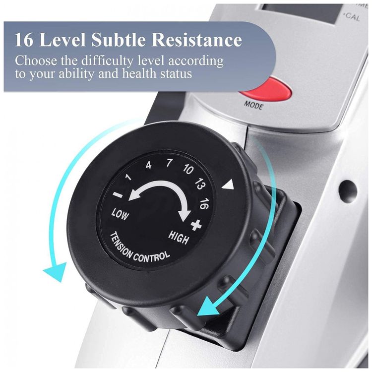 Under-Desk-Bike-Pedal-Exerciser-16-Levels-Magnetic-Mini-foto-5