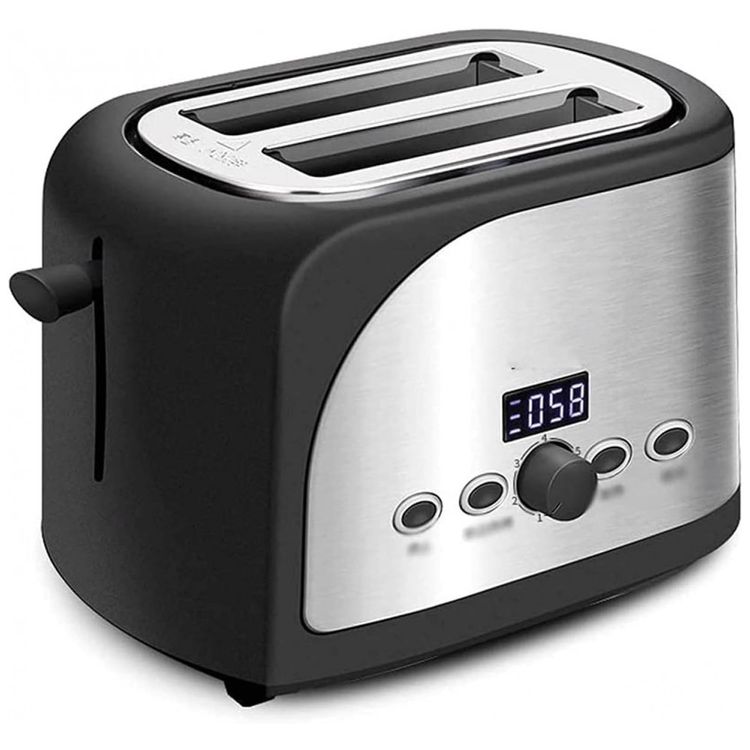 DHZYY-Torradeira-Eletrica-2-Fatias-com-Tela-LCD-e-6-Niveis-foto-0